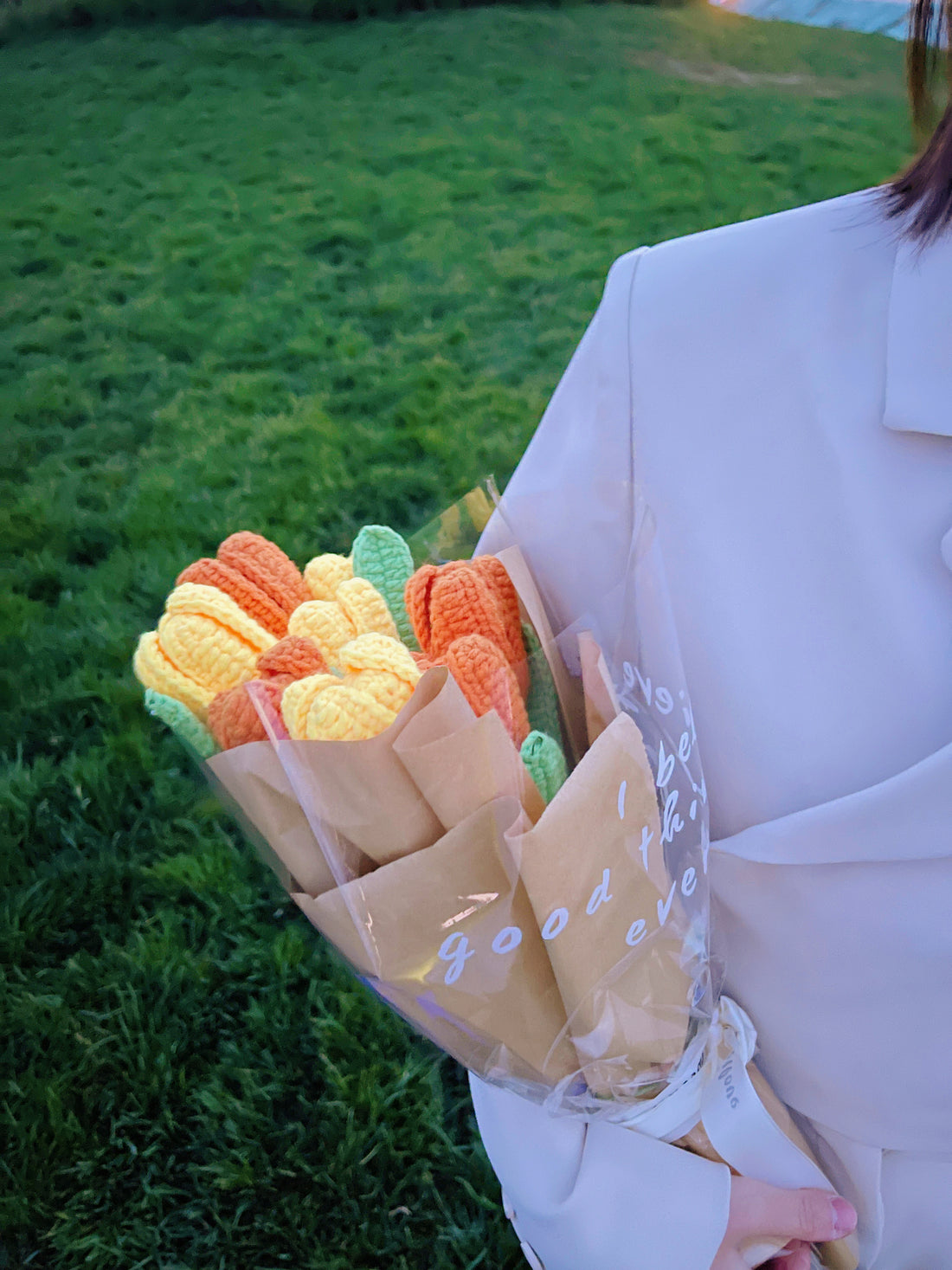 Ramo de tulipanes de crochet hecho a mano: regalo para el Día de la Madre