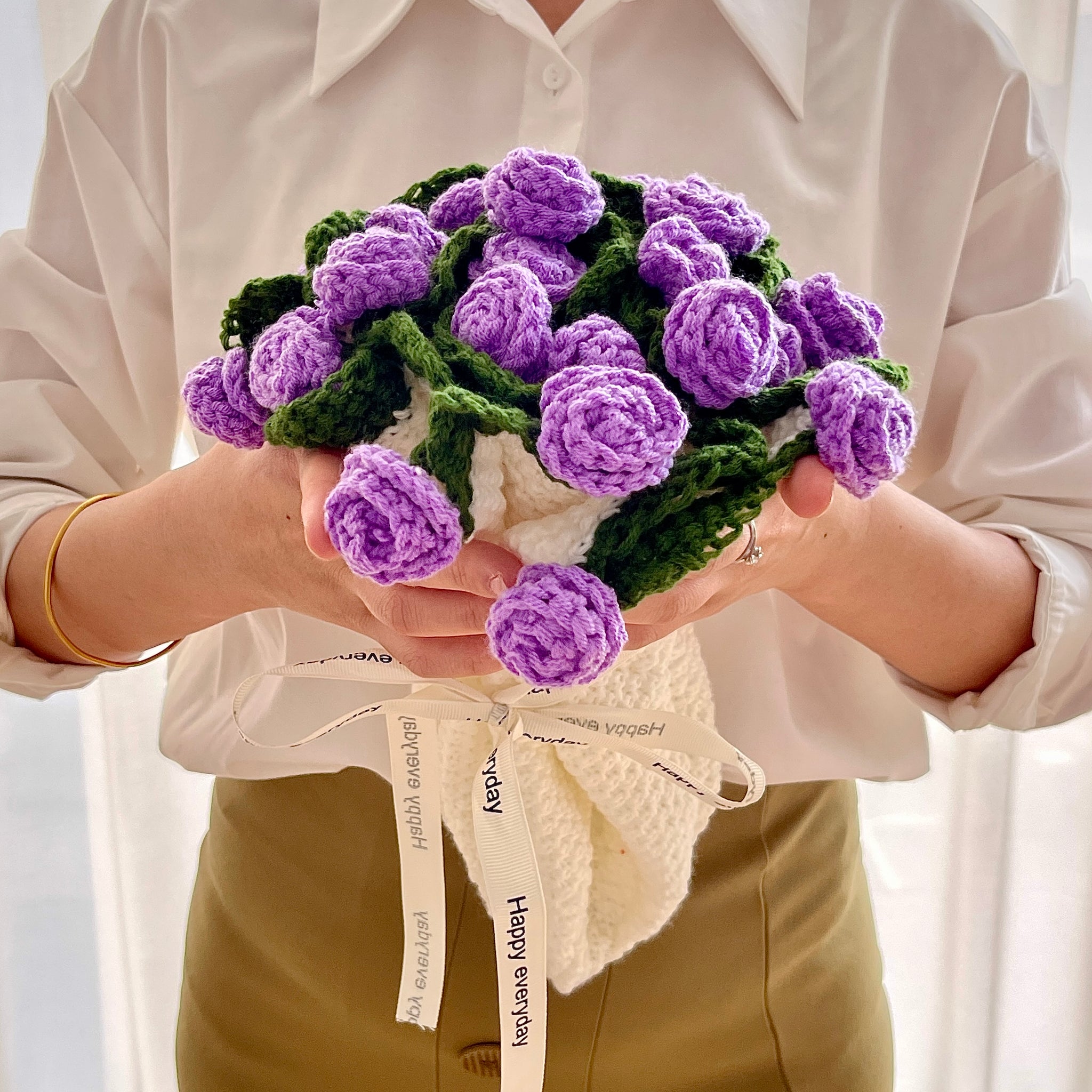 Bouquet Blanket- Purple Rose